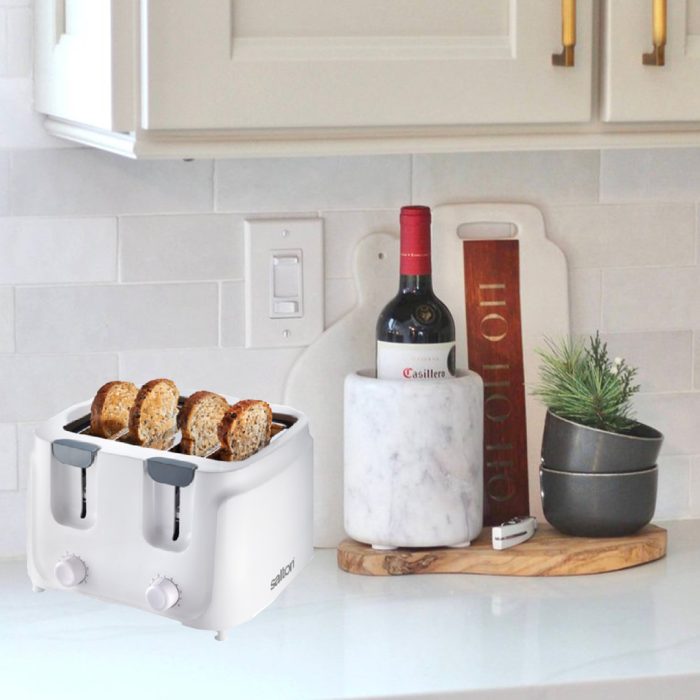 SALTON 4 Slice White Toaster ST4S-09 862789 - Image 3