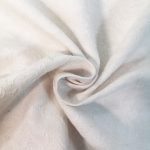 Linen Viscose Jaquard Embossed Flower White 13541 - Image 3