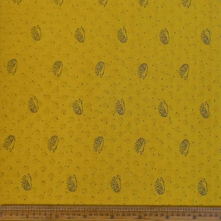 Plush Fleece Porcupine-6 Mustard 150cm Fabric