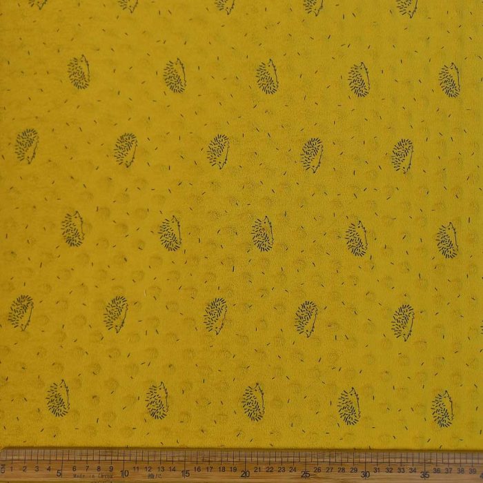 Plush Fleece Porcupine-6 Mustard 150cm Fabric