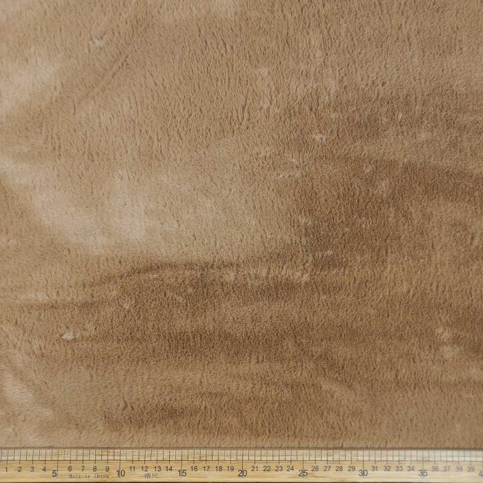 Rabbit Fur Plain Camel Fabric