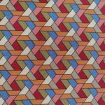 Euro Viscose Spandex Cobalt Geometrics 14273/005 - Image 2