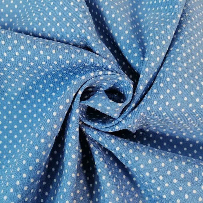 Euro Viscose Spandex Indigo Dots 15192/006 - Image 3