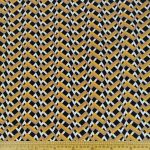 Euro Viscose Spandex Navy Abstract 15195/008