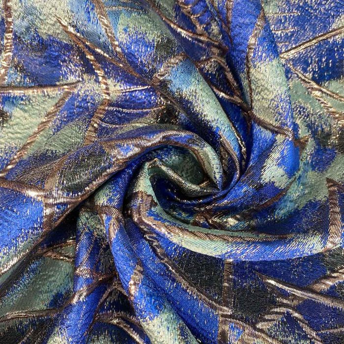 Brocade 15980 Prism Navy&Duckegg - Image 3