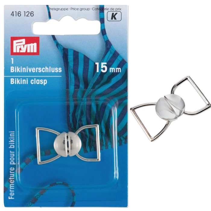Bikini Clasp Metal 15mm 416126 - Image 2