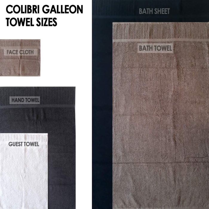 Galleon Guest Towel White 30cm x 50 - Image 3
