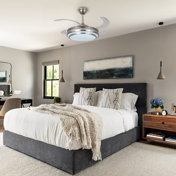 FAN Light with Retractable Blade BQ-FL606 - Image 3