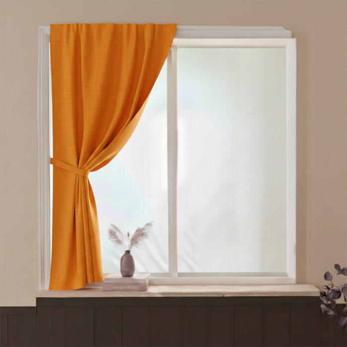 Plain Taffeta 280cm Orange - Image 2