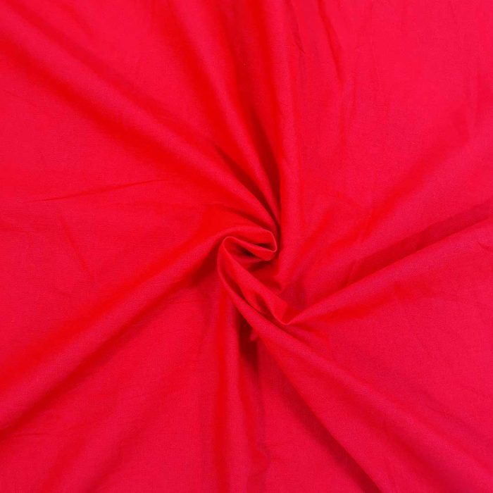 100%Cotton Plain Dyed 01805/015 Red - Image 3