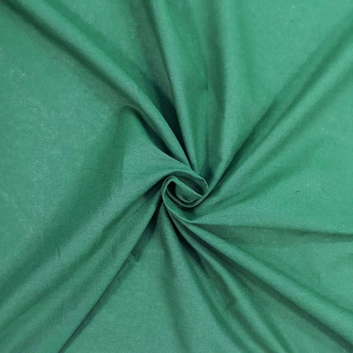 Cotton Plain Dyed 01805/028 BottleGreen - Image 3
