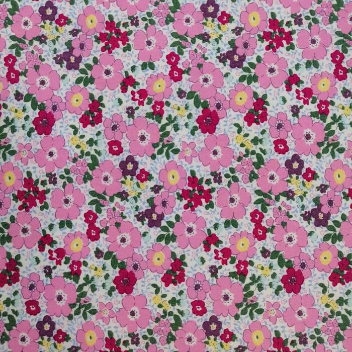 100% Cotton Poplin Printed -2 Flowers - Image 2