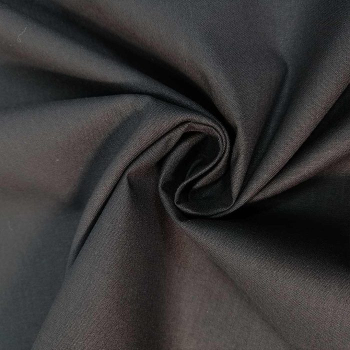 100% Plain Cotton Black 240cm Fabric - Image 3