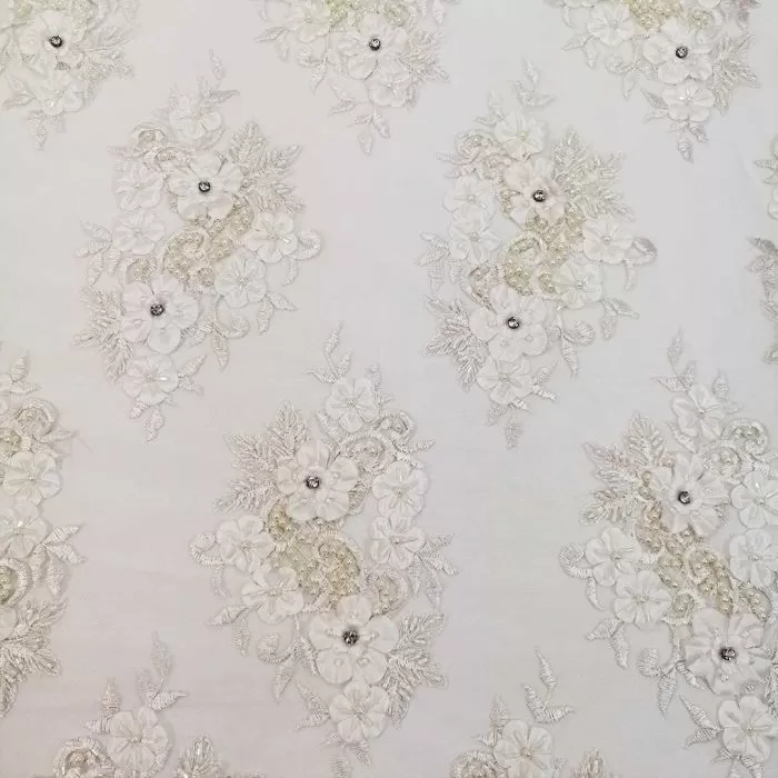 Embroidered Tulle Cream JH-HP17-531 - Image 2