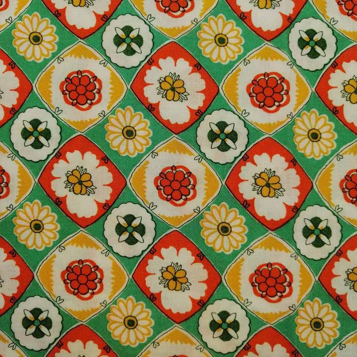 100% Cotton Ptd-29 Blocked Floral - Image 2