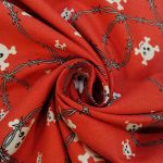 100% Cotton Ptd-31 Skull Red - Image 3