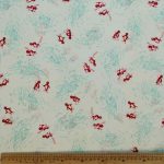 100% Cotton Ptd-48 Skiing Penguins