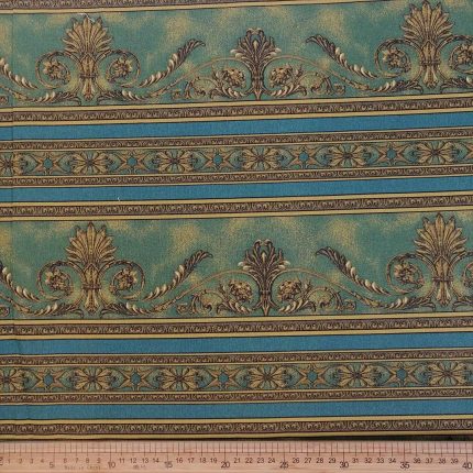 100% Cotton Ptd-59 Greenn Swirls&Lines