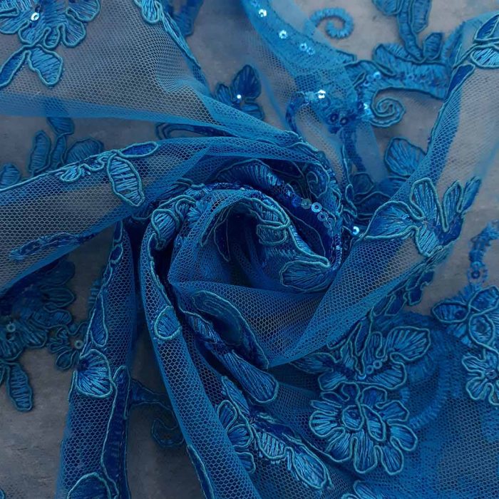 Tulle With Sequins -2 Turquick - Image 3