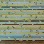 100% Cotton Printed-38 Floral Stripy