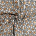 Wax Printed Piece Orbit Beige/Brown: 480cm x 112cm - Image 3