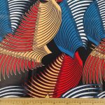 Wax Printed Piece Red-Indian: 480cmx112cm