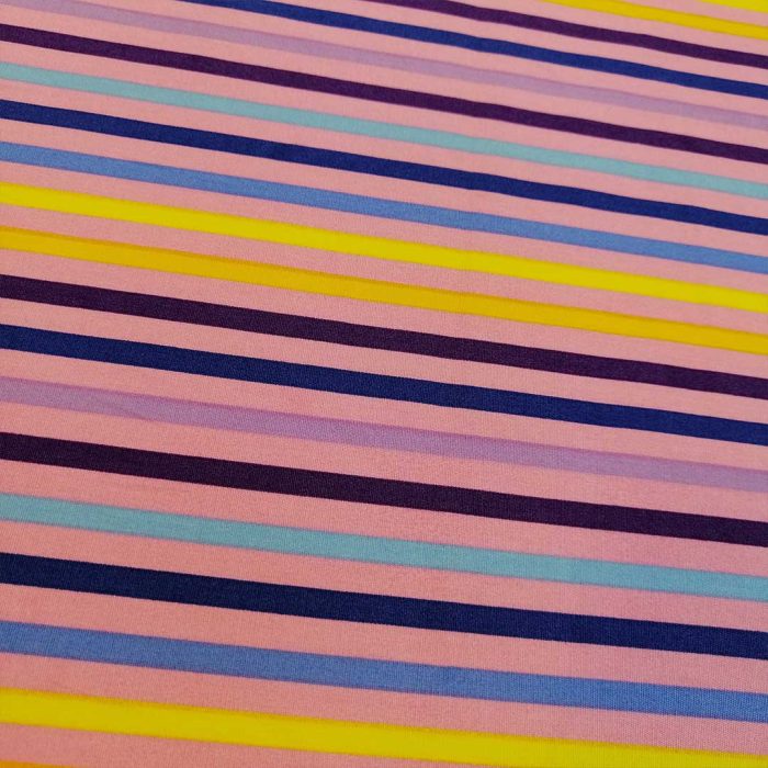 100% Cotton Poplin Printed -14 Stripes - Image 2
