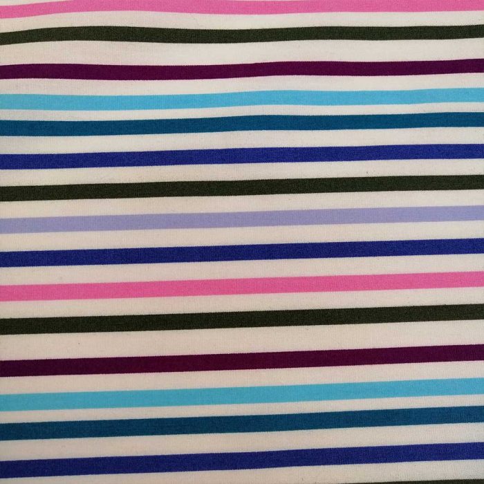 100% Cotton Poplin Printed -16 Sripes - Image 2