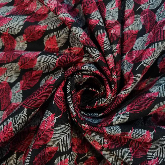 100% Cotton Poplin Printed -30 Leaves - Image 3