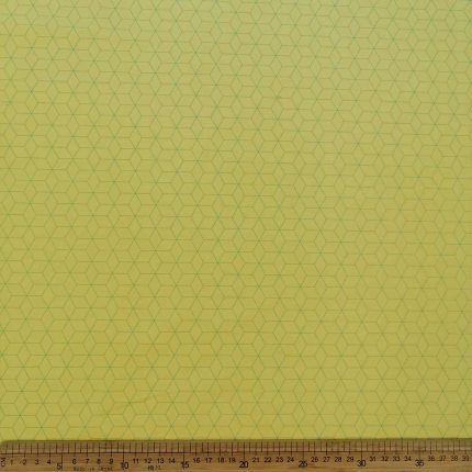 100% Cotton Poplin Printed-40 Cubes 3D