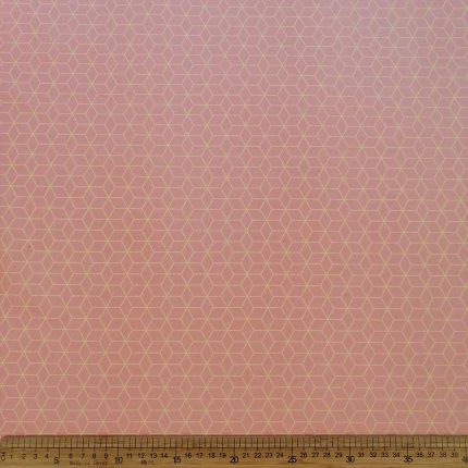 100% Cotton Poplin Printed-41 Cubes 3D