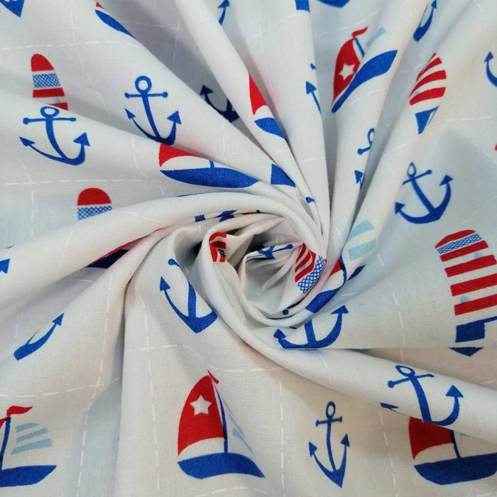 100% Cotton Poplin Printed -65 Nautical - Image 3