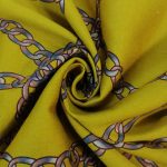 Printed Cotton Sateen-2 Yellow - Image 3