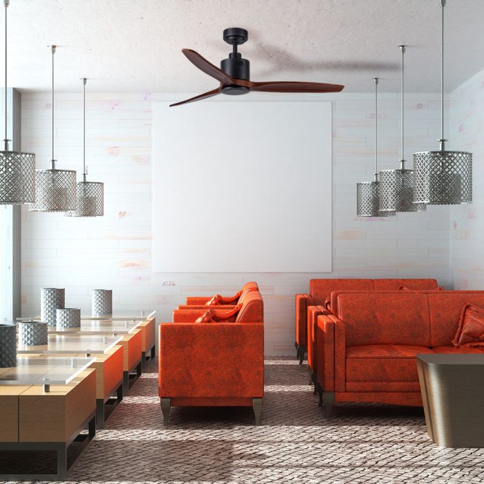 Ceiling Fan FCF045 Bk/Wood - Image 3