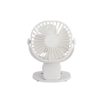 Rechargeable White Clip/Table Fan FAN019