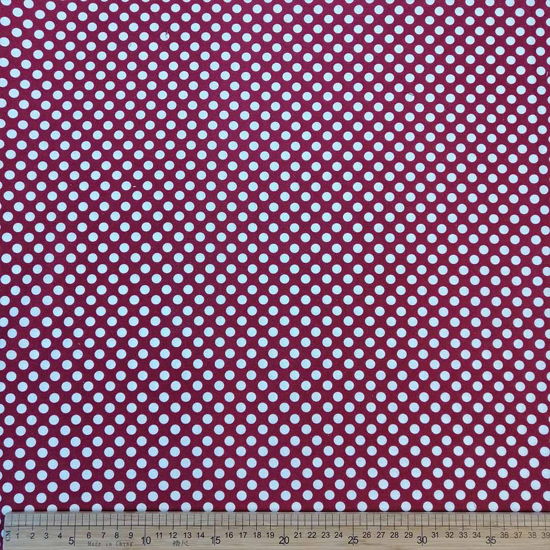100% Cotton Printed Red-Polka-Dot (38)