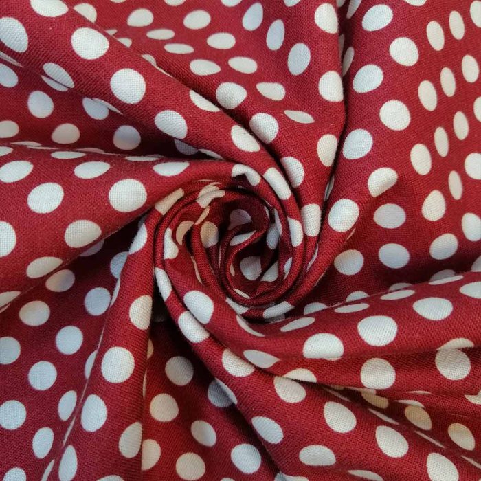 100% Cotton Printed Red-Polka-Dot (38) - Image 3