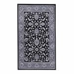 Paisley Floral 160x230cm Black& Grey Carpet