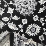 Paisley Floral 160x230cm Black&Grey Carpet - Image 2