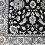 Paisley Floral 160x230cm Black&Grey Carpet - Image 3