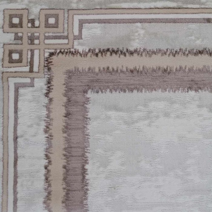 Paisley Zig-Zag  160x230cm Cream Carpet - Image 3