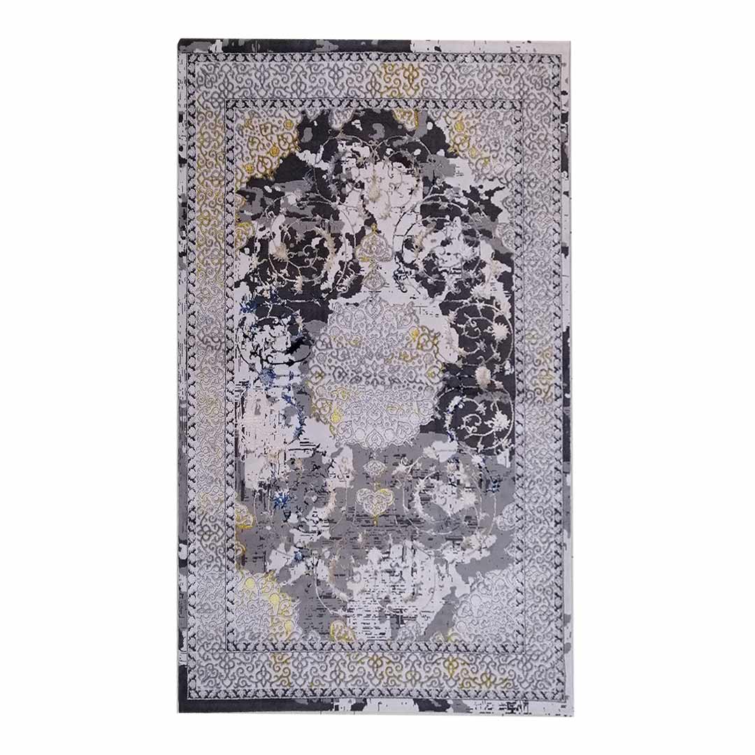 Abstract Fluer 160x230cm Grey&Gold Carpet