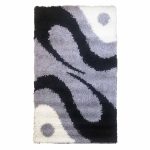Abstract-Design 80x150 Black&Grey Carpet