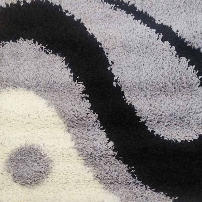 Abstract-Design 80x150 Black&Grey Carpet - Image 3