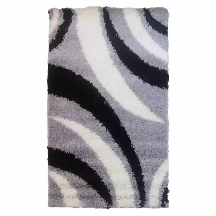 Abstract 80x150 Black&Grey&White Carpet