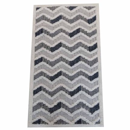 Ethnic Waves 71x122cm White&Grey Carpet