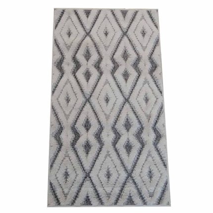 Diamonds Blocks 71x122cm White&Grey Carpet