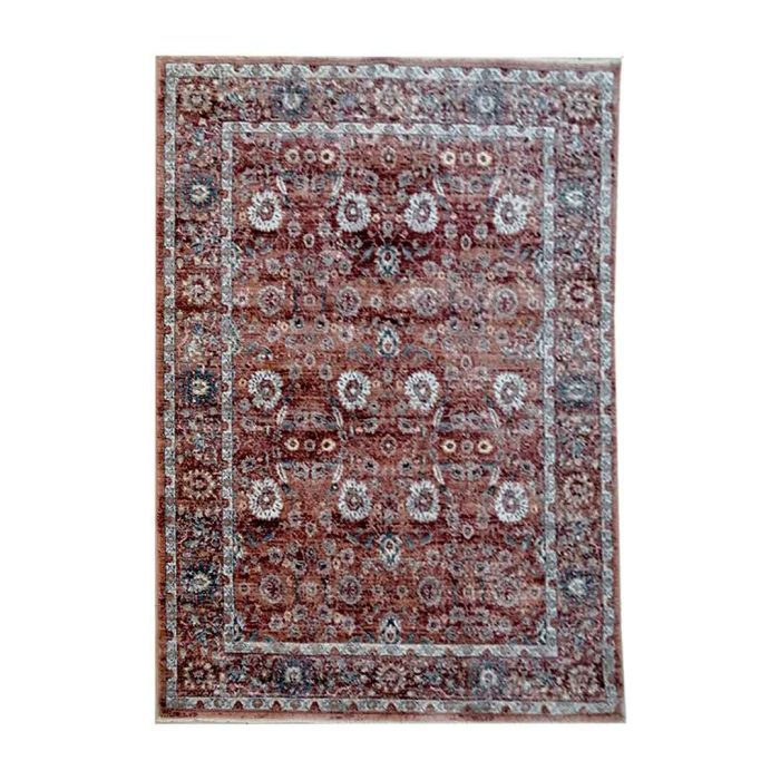 Distressed Flower 160x236cm Rust