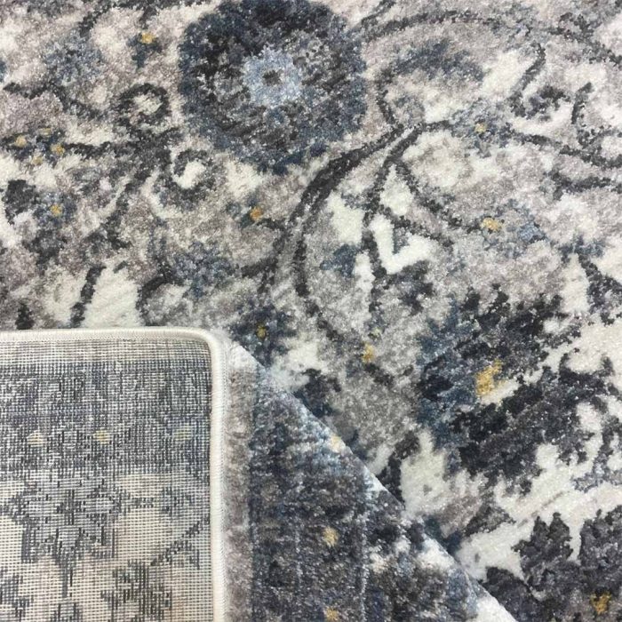 Floral 160cmx240cm GunMetal Carpet - Image 2