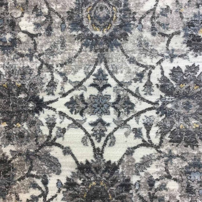 Floral 160cmx240cm GunMetal Carpet - Image 3